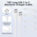 Mac Book Pro Charger - USB C Charger Fast Charger Power Adapter for USB C Port MacBook Pro/MacBook Air 16 15 14 13 inch, New iPad Pro and All USB C Device, Included 10FT Long USB C to C Charger Cable